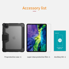 Load image into Gallery viewer, For iPad Pro 11 2020 2021 Shockproof PU Bumper Hard PC Leather Flip Cover For iPad Air 4 Air 5 Tablet Case
