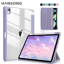 Load image into Gallery viewer, For iPad case 2021 Mini 6 Pro 11 9th Generation Case 10.2 2018 9.7 5/6th Air 2/3/4 10.5 10.9 PU Silicon Transparent Cover Funda

